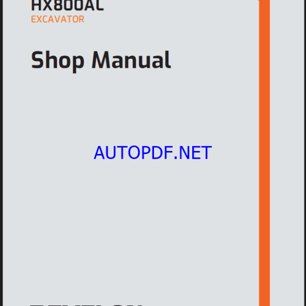 Develon HX800AL Crawler Excavator Shop Manual (950106-02940_A_EN)