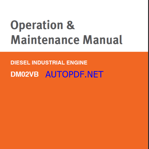 Develon DM02VB Diesel Industrial Engine Operation and Maintenance Manual (950106-108008EN)