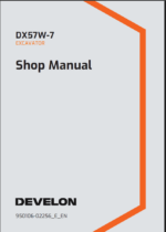 Develon DX23E Mini Excavator Shop Manual