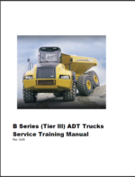 Case B Series Tier 3 Articulated Dump Trucks Service Training Manual (0409)