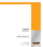 Case CX25EV Mini Excavator Service Manual (92140261) (May 2024)