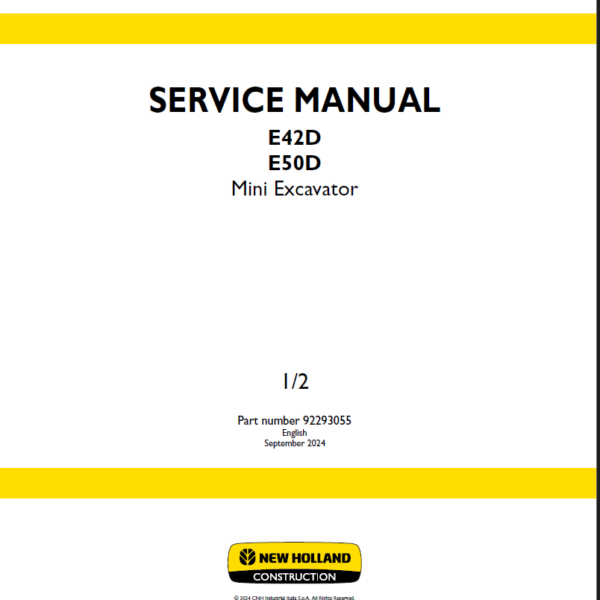 Case CX17D, CX18D, CX19D, CX20D Mini Excavator Service Manual (92316867) (September 2024)