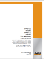 Case DV23CE, DV23E, DV26CE, DV26E Tier 4B Final Vibratory Roller Service Manual (90466864) (February 2021)