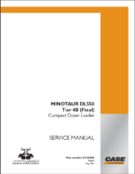 Case DL550 Minotaur Tier 4B Final Compact Dozer Loader Service Manual (92130848) (May 2024)