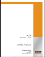 Case TL100 Mini Track Loader Service Manual (92642823) (December 2024)