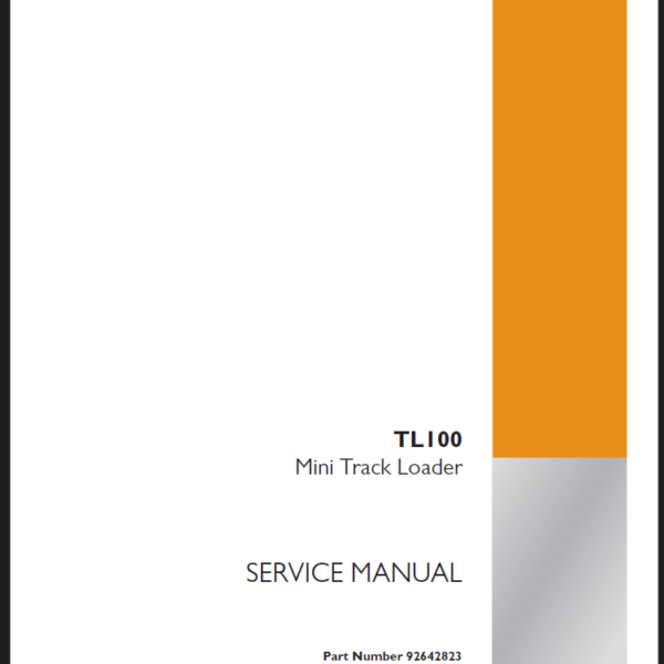 Case TL100 Mini Track Loader Service Manual (92642823) (December 2024)