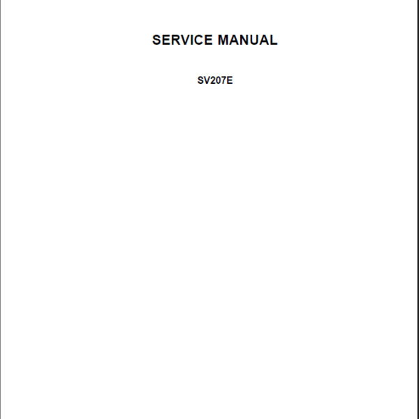 Case SV207E Service Manual (90480251) (February 2021)