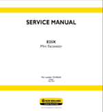 New Holland E25X Mini Excavator Service Manual (92140260) (May 2024)