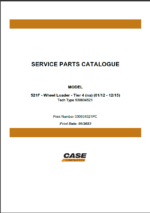 Case 521F Tier 4 NA Wheel Loader Service Parts Catalogue (530634521PC) (June 2023)