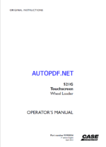 Case 521G Touchscreen Operators Manual (91900004) (April 2023)