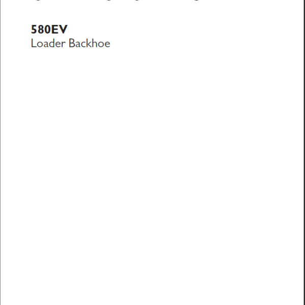 Case 580EV Loader Backhoe Loader Operators Manual (92174023) (August 2024)