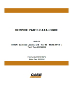 Case 580SN Tier 4B Backhoe Loader Service Parts Catalogue (675726750PC) (January 2024)