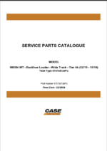 Case 580SN WT Tier 4B Wide Track Backhoe Loader Service Training Manual (675736720PC) (February 2024)