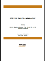 Case 590SN Tier 4B Backhoe Loader Service Parts Catalogue (675746720PC) (April 2024)