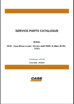 Case 621D NA Wheel Loader Service Parts Catalogue (7-8573NA) (September 2023)