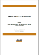 Case 621F Tier 4B NA Wheel Loader Service Parts Catalogue (530635621PC) (July 2023)