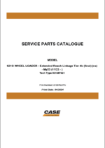 Case 621G Tier 4B Final Wheel Loader Service Parts Catalogue (531657621PC) (April 2024)