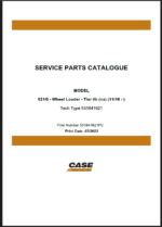 Case 621G Tier 4B NA Wheel Loader Service Parts Catalogue (531641621PC) (March 2023)