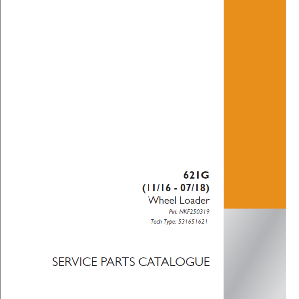 Case 621G Wheel Loader Service Parts Catalogue (531651621PC) (December 2024)