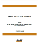 Case 621G2 Wheel Loader Service Parts Catalogue (531613621) (April 2024)