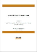 Case 712F Tier 4, Tier 2 NA Wheel Loader Service Parts Catalogue (530634721PC) (February 2023)