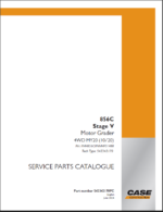Case 856C Stage V Motor Grader Service Parts Catalogue (542342170PC) (June 2024)
