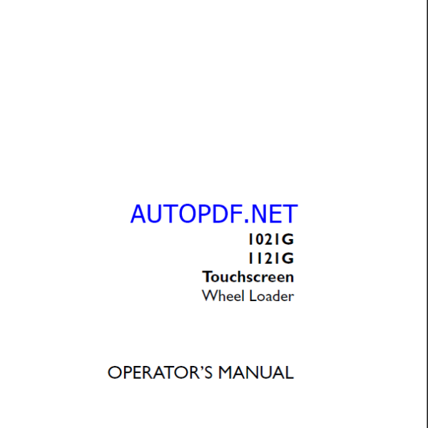 Case 1021G, 1121G Touchscreen Operators Manual (91900007) (April 2023)
