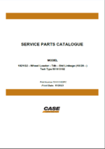 Case 1021G2 T4B Wheel Loader Service Parts Catalogue (531613102PC) (November 2023)
