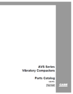 Case AVS Series Vibratory Compactors Parts Catalog (1301PC)