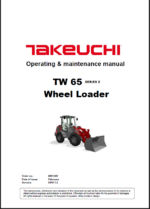 Takeuchi TW65 Series 2 Wheel Loader Operation and Maintenance Manual (8051399)