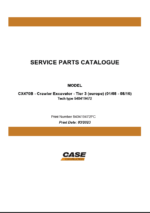 Case CX470B Tier 3 EU Crawler Excavator Service Parts Catalogue (540419472PC) (March 2023)