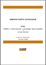 Case CX300E LC Stage V NA Crawler Excavator Service Parts Catalogue (540421305PC) (May 2023)