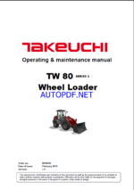 Takeuchi TB007 Mini Excavator Parts Manual (PB4-101Z7-3)