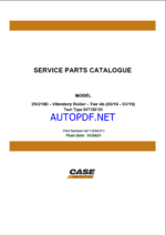 Case DV210D Tier 4B Vibratory Roller Service Parts Catalogue (547130103PC) (October 2023)