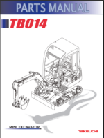 Takeuchi TB014 Mini Excavator Parts Manual (BC4Z107-8-0)
