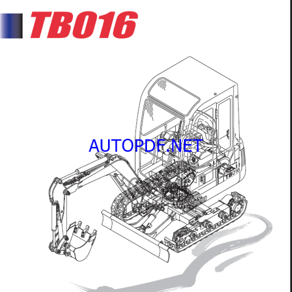 Takeuchi TB016 Mini Excavator Parts Manual (BD4Z001-7-0)