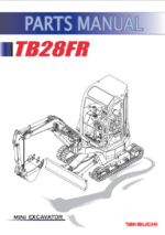 Takeuchi TB28FR Mini Excavator Parts Manual (BF4Z007-6-0)