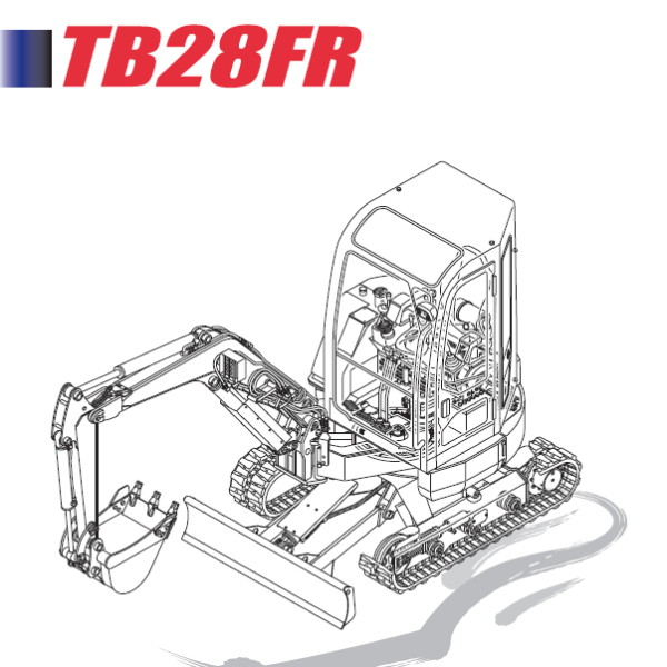 Takeuchi TB28FR Mini Excavator Parts Manual (BF4Z007-6-0)
