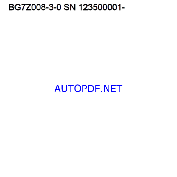 Takeuchi TB235 Mini Excavator Parts Manual (BG7Z008-3-0)