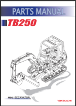 Takeuchi TB250 Mini Excavator Parts Manual (BK7Z007-3-0)