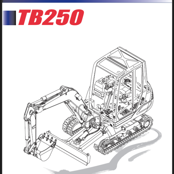 Takeuchi TB250 Mini Excavator Parts Manual (BK7Z007-3-0)