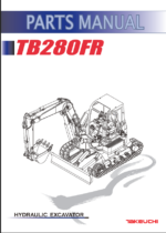 Takeuchi TB280FR Hydraulic Excavator Parts Manual (BL9Z018-0-0)
