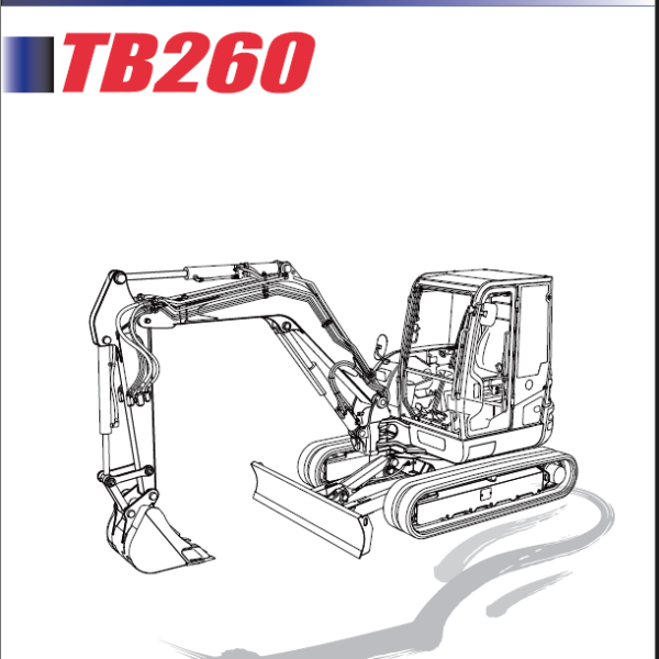 Takeuchi TB260 Mini Excavator Parts Manual (BQ1Z015-1-0)