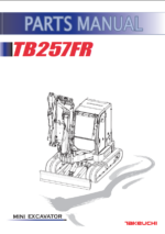 Takeuchi TB257FR Mini Excavator Parts Manual (BJ4Z015-1-0)