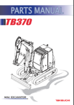 Takeuchi TB370 Mini Excavator Parts Manual (BQ2Z017-2-0)
