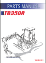 Takeuchi TB350R Mini Excavator Parts Manual (BJ5Z011-1-0)