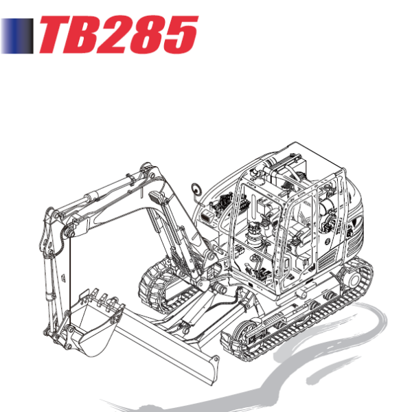 Takeuchi TB285 Hydraulic Excavator Parts Manual (BM1Z010-3-0)