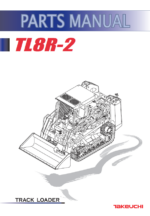 Takeuchi TL8R2 Track Loader Parts Manual (R6Z013-0-0)
