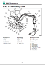 Takeuchi TB230 Mini Excavator Operators Manual (AE8E012)
