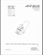 Case AVS Series Vibratory Compactors Parts Catalog (1301PC)